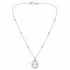 Silver Egg Shape AD Pendant for Women/Girls