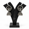 Round Detailed Elegant Oxidized Silver Jhumka | Earring for Women & Girl