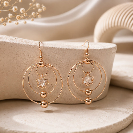 Gold Plated Big Star Jhumka for Women & Girls