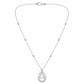 Silver Egg Shape AD Pendant for Women/Girls