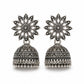 Sun Detailed Elegant Traditional Oxidized Silver Jhumka | Earring for Women & Girl