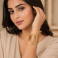 Golden & Silver Plated Combo Cuff Bracelet for Women & Girls