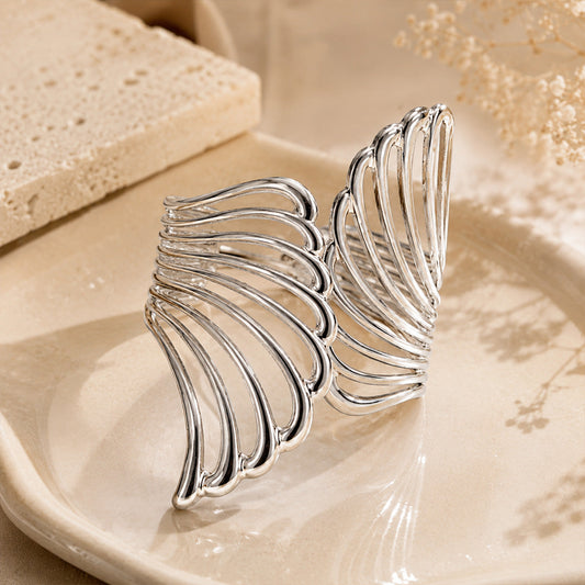 Silver Plated Cuff Bracelet for Women & Girls