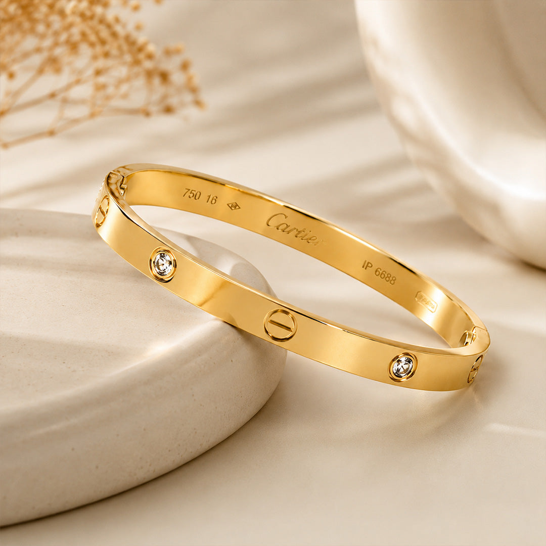 Gold-plated Anti Tarnish Stylish Adjustable Bracelet for girls| Women | Men