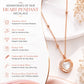 White Heart Rose Gold AD Pendant for Women/Girls