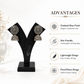 Floral Elegant Oxidized Silver Jhumka | Earring for Women & Girl