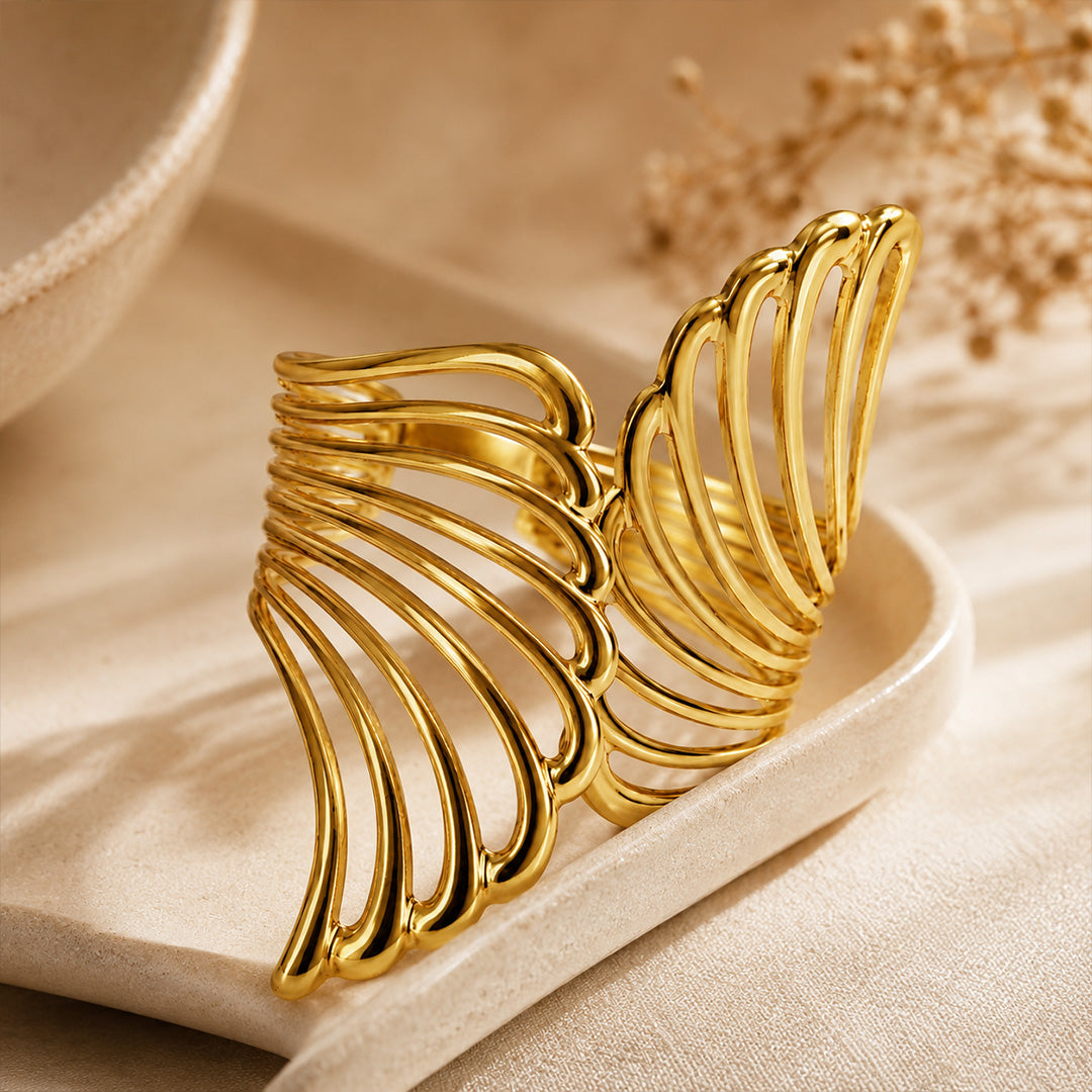 Golden & Silver Plated Combo Cuff Bracelet for Women & Girls