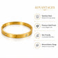 Gold-plated Anti Tarnish Stylish Adjustable Bracelet for girls| Women | Men