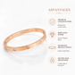 Rose Gold-plated Anti Tarnish Stylish Adjustable Bracelet for girls| Women | Men