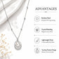 Silver Egg Shape AD Pendant for Women/Girls