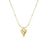 Pendant necklace chain for women girls Love anti tarnish stainless steel gold stylish