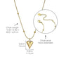 Pendant necklace chain for women girls Love anti tarnish stainless steel gold stylish
