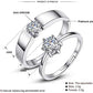 American diamond Stylish Couple Finger Ring Combo for women girls Men Boys girlfriend lovers