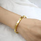 Shining18K Gold Plated Stainless Steel Openable Crystal Bracelet