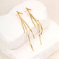 Latest Stylish Tassel Earrings for Women and Girls (Gold)