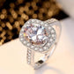 Stylish Silver Plated Solitaire Crystal Ring for Women and Girls