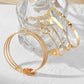 Shining Set of 5 Latest Stylish Multilayer Bangle Bracelet for Women and Girls