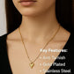Pendant necklace chain for women girls Love anti tarnish stainless steel gold stylish