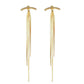 Latest Stylish Tassel Earrings for Women and Girls (Gold)