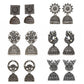 Oxidised Silver Earrings Combo Set for Women | Latest Jhumka, Floral & Designer Earrings Pack (Set of 6)