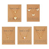 5 Pcs Latest Stylish Heart Butterfly Pearl Necklace Jewellery Set for Women