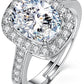 Stylish Silver Plated Solitaire Crystal Ring for Women and Girls