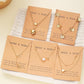 5 Pcs Latest Stylish Heart Butterfly Pearl Necklace Jewellery Set for Women