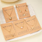 5 Pcs Latest Stylish Heart Butterfly Pearl Necklace Jewellery Set for Women