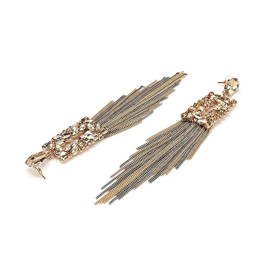Jewellery Earings for women Crystal Tassel Handmade | Earrings for Girls and Women