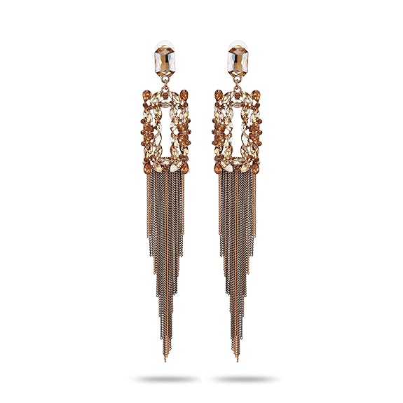 Jewellery Earings for women Crystal Tassel Handmade | Earrings for Girls and Women