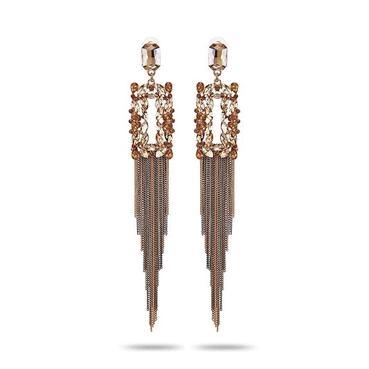 Jewellery Earings for women Crystal Tassel Handmade | Earrings for Girls and Women