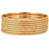 Shining Latest One Gram Gold Plated Set of 8 Traditional Bangles for Women and Girls