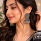 Sun Detailed Elegant Traditional Oxidized Silver Jhumka | Earring for Women & Girl